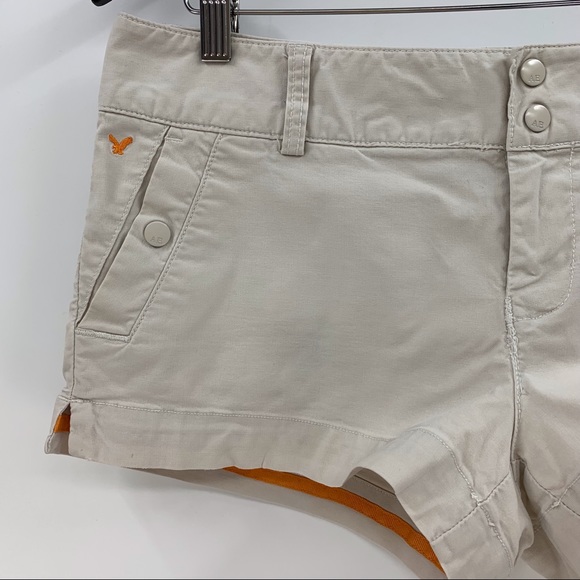 American Eagle Outfitters Beige Stretch Chino Shorts, 8 - Picture 4 of 16